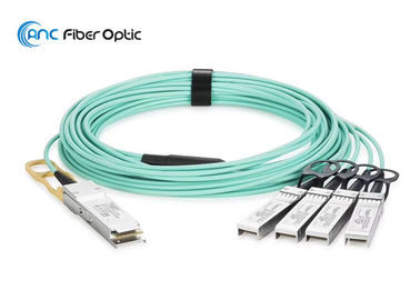 100G QSFP28 aan 4 de Doorbraak Actieve Optische Kabels 7m, 10m, 30m van x 25G SFP28