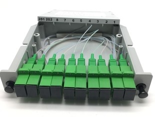 Het type van rek Monteerbare cassette splitser 2x8 met Sc-APC Schakelaar