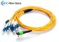 FTTX-LAN SM MPO Vezel Optische Kabel 12 Vezel, LC-Fanout 2.0mm x 0,5 Meters
