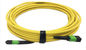 MPO aan MPO de Vezel Optische Kabel 4.5mm Dubbel Facultatief Jasje OM4 OM3 SM van 12F 24F